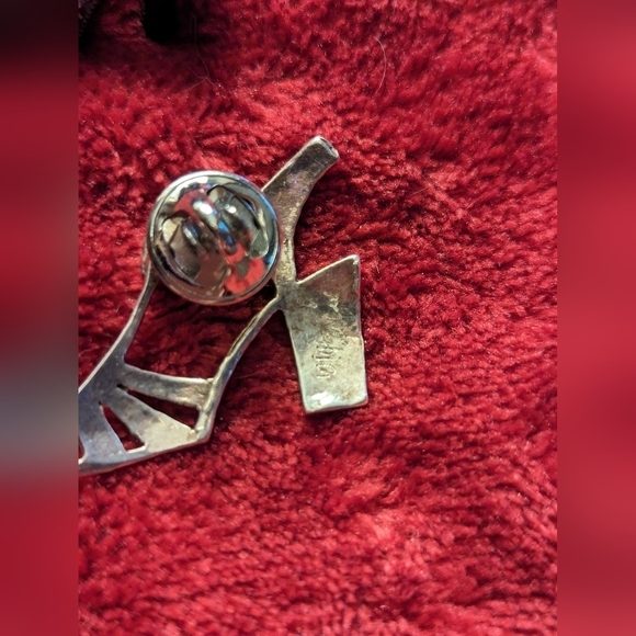 Silver Shoe Sandal heels pin brooch - Picture 2 of 5